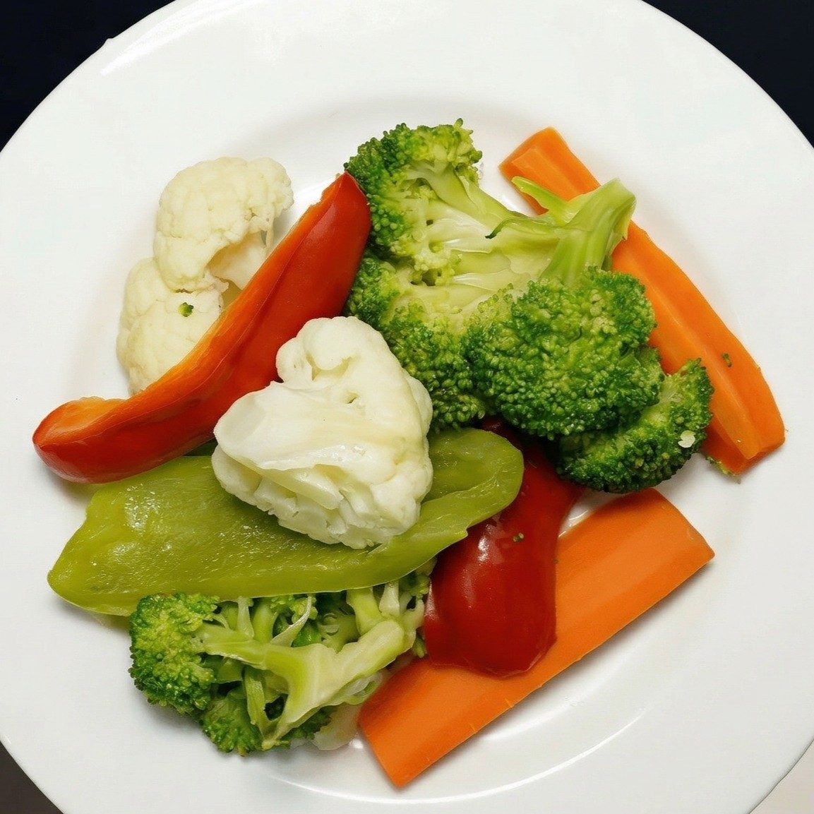 Steamed Mixed Vegetables.